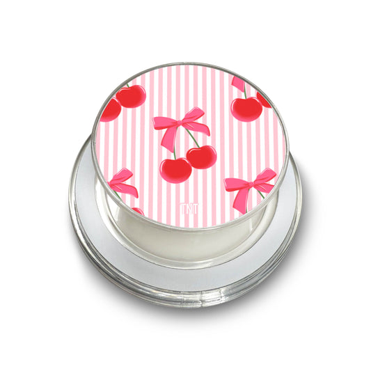 Striped Cherry Magsafe Phone Grip