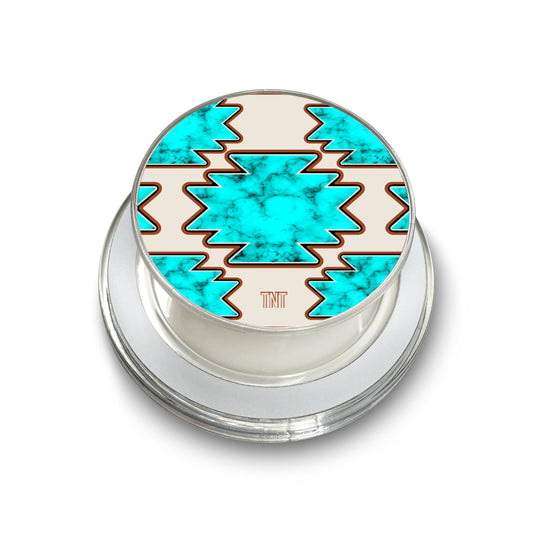 Turquoise Marble Aztec Western Magsafe Phone Grip