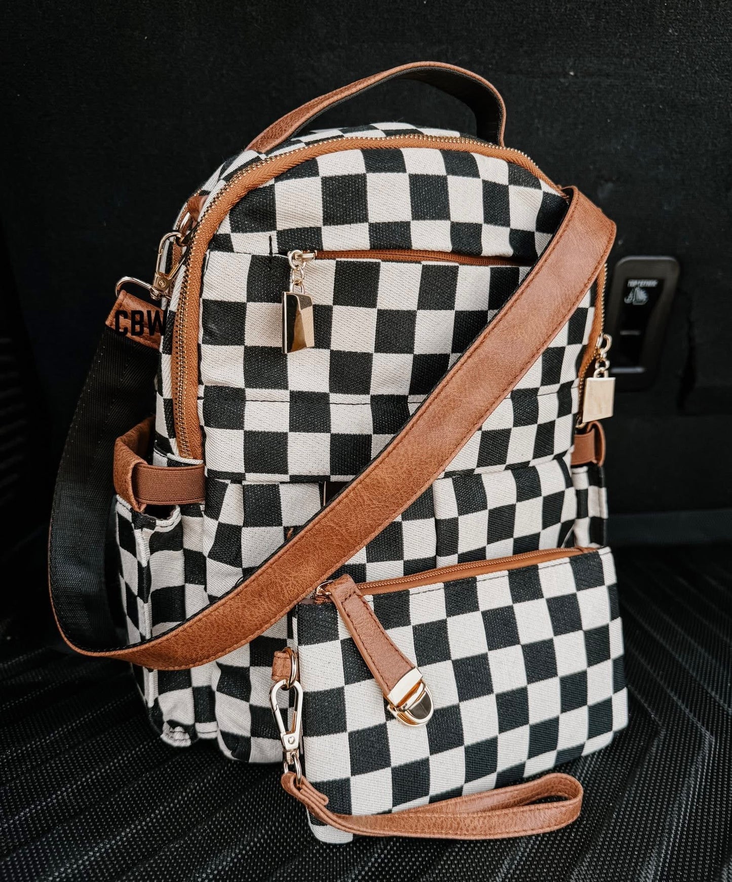 PRE ORDER Cutie Checkered Boho Backpack