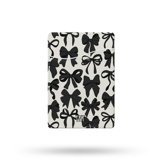 Black Bows Collage  Phone Wallet / Card Holder