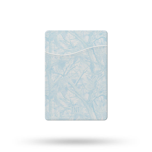 Blue Frosted Tree Camo Phone Wallet / Card Holder