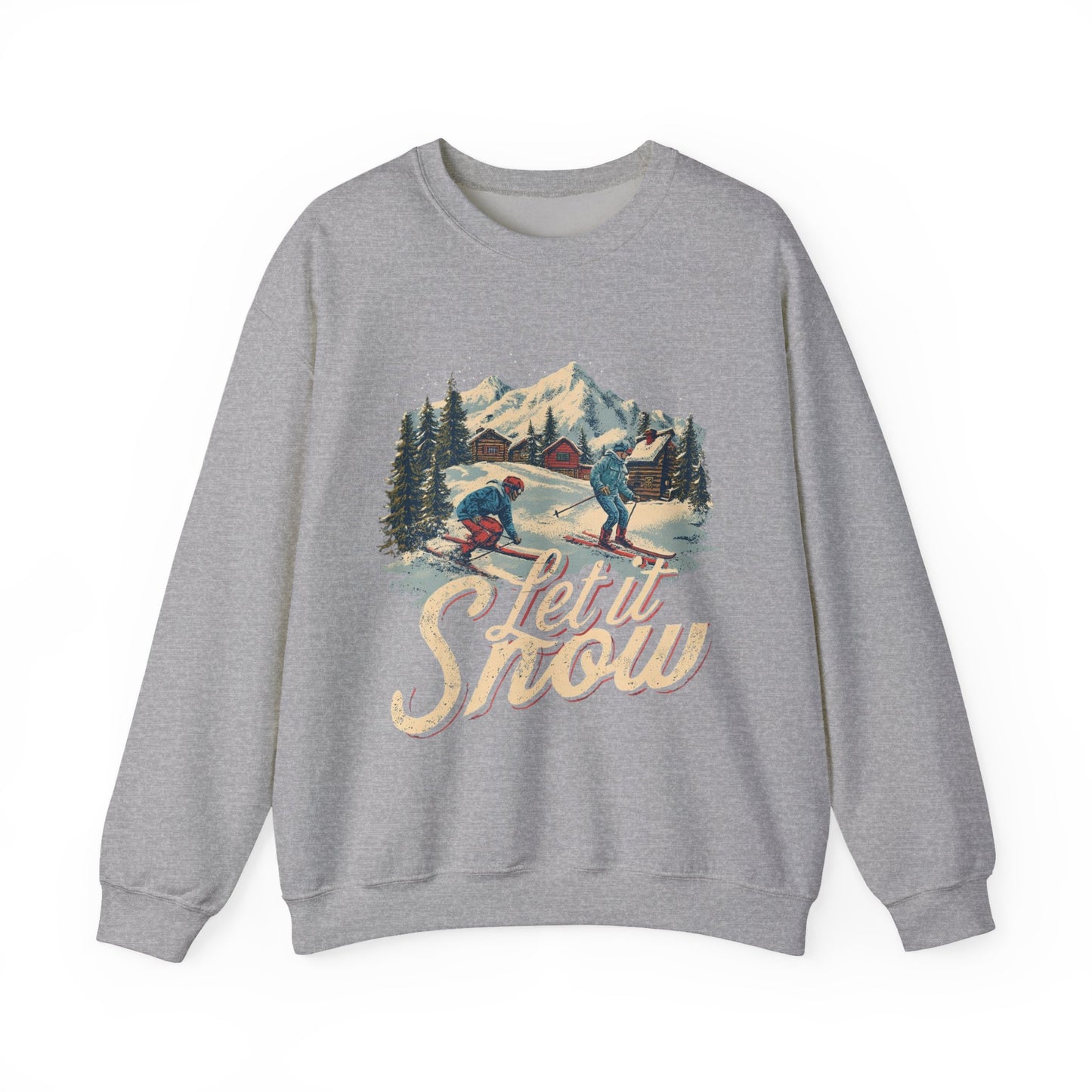 Let it Snow Winter Cozy Outdoors Unisex Heavy Blend™ Crewneck Sweatshirt