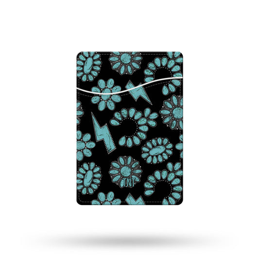 Turquoise Jewelry Western Concho Phone Wallet / Card Holder