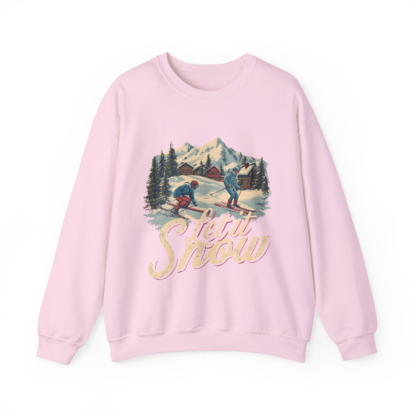Let it Snow Winter Cozy Outdoors Unisex Heavy Blend™ Crewneck Sweatshirt