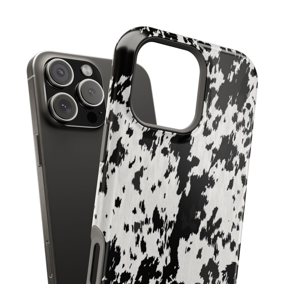 Western Cowhide Print Tough Magnetic Mobile Phone Case