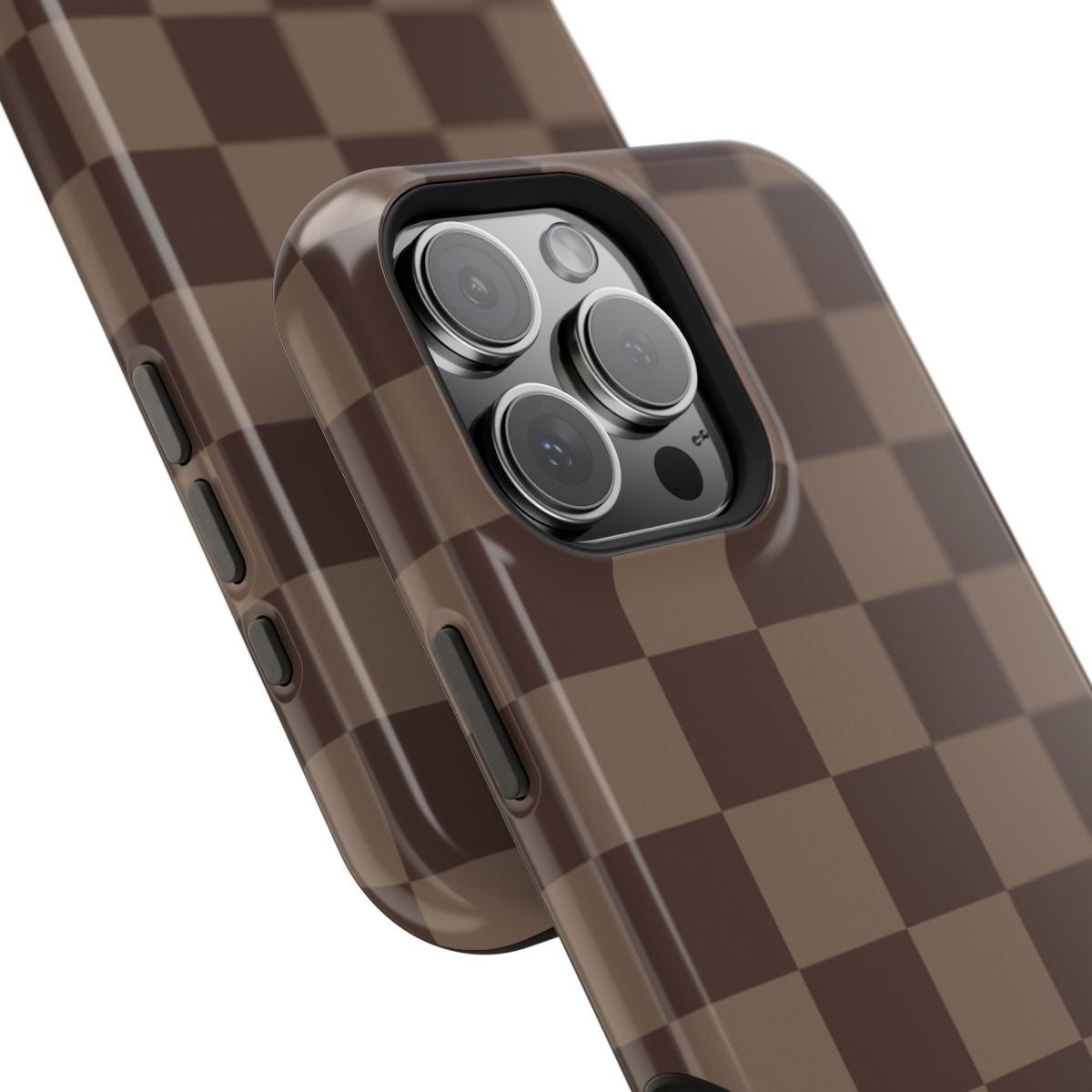 Fall Brown Checkered Tough Magnetic Mobile Phone Case