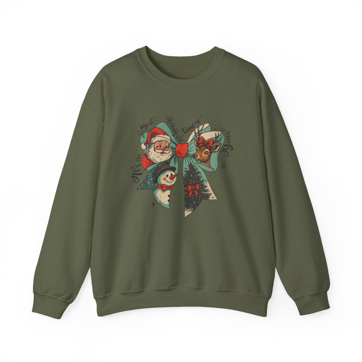 Most Wonderful Time Of The Year Bow Sweatshirt