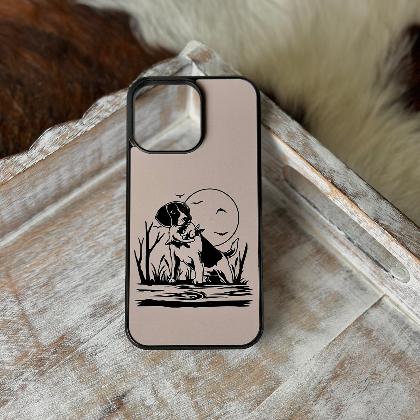 Beagle Rabbit Hunting MagSafe Compatible Phone Case