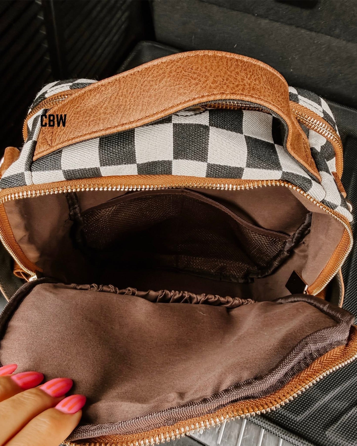 PRE ORDER Cutie Checkered Boho Backpack