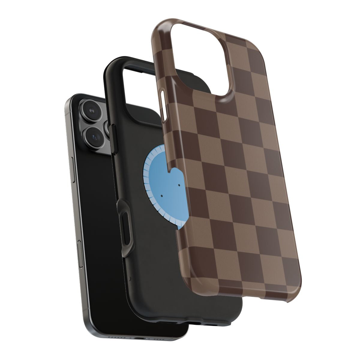 Fall Brown Checkered Tough Magnetic Mobile Phone Case