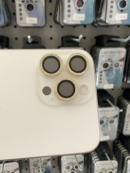Gold camera phone lens protector