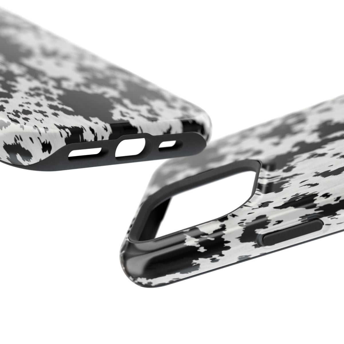 Western Cowhide Print Tough Magnetic Mobile Phone Case