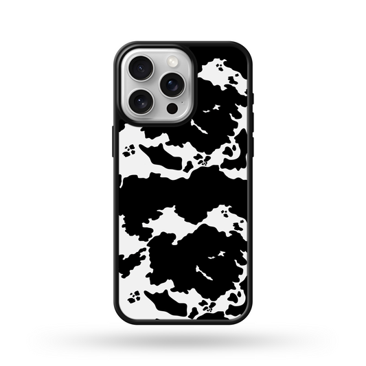 Black Cowhide MagSafe Compatible phone case