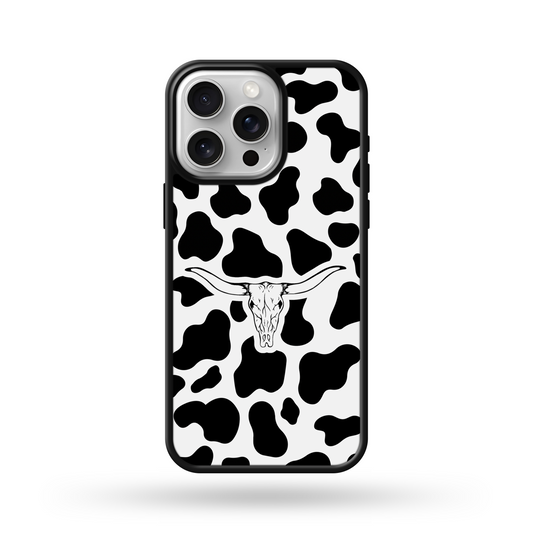 Black Cowprint Bull MagSafe Compatible Phone Case