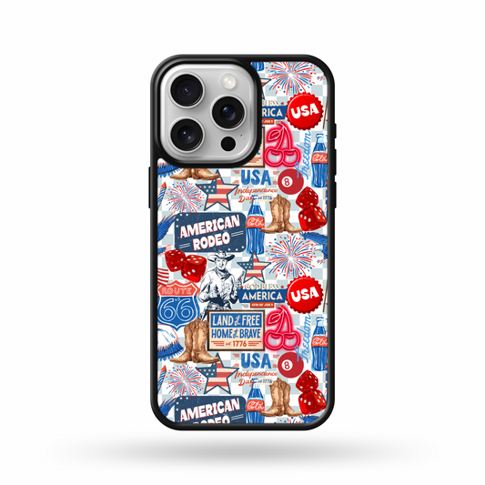 Western Patriotic Collage Phone Case