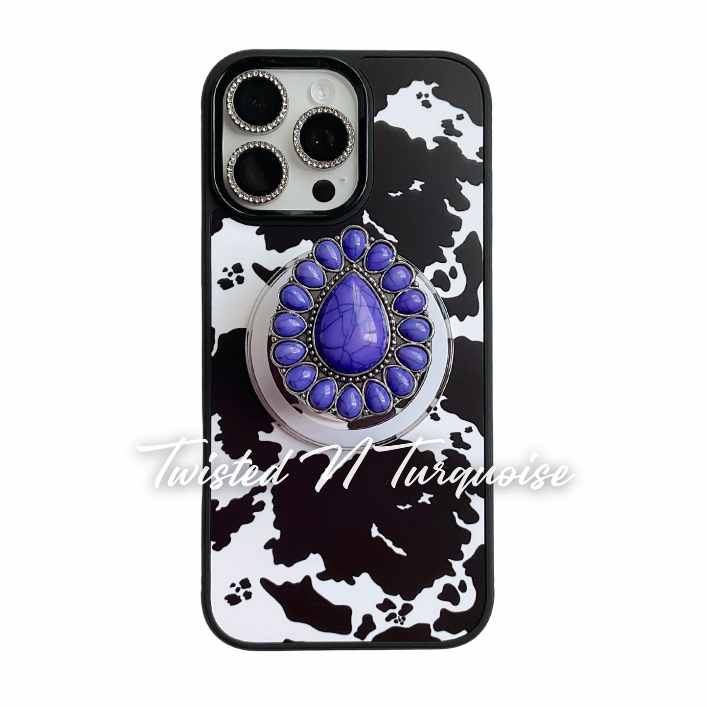 Violet Purple Western Concho Magnetic/Adhesive Phone Grip