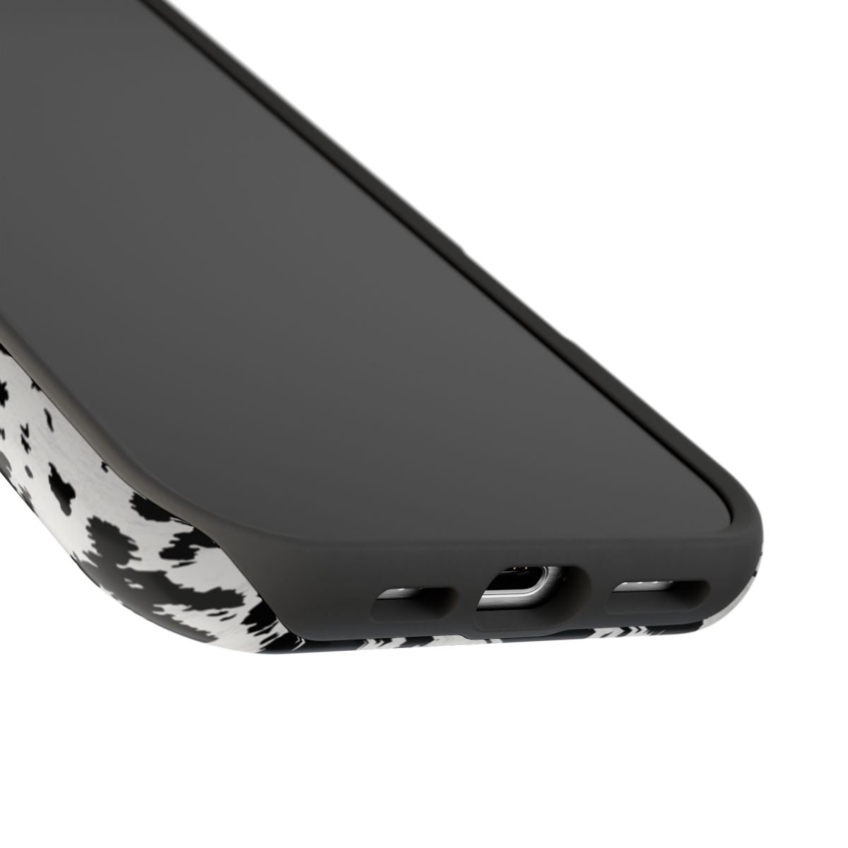 Western Cowhide Print Tough Magnetic Mobile Phone Case