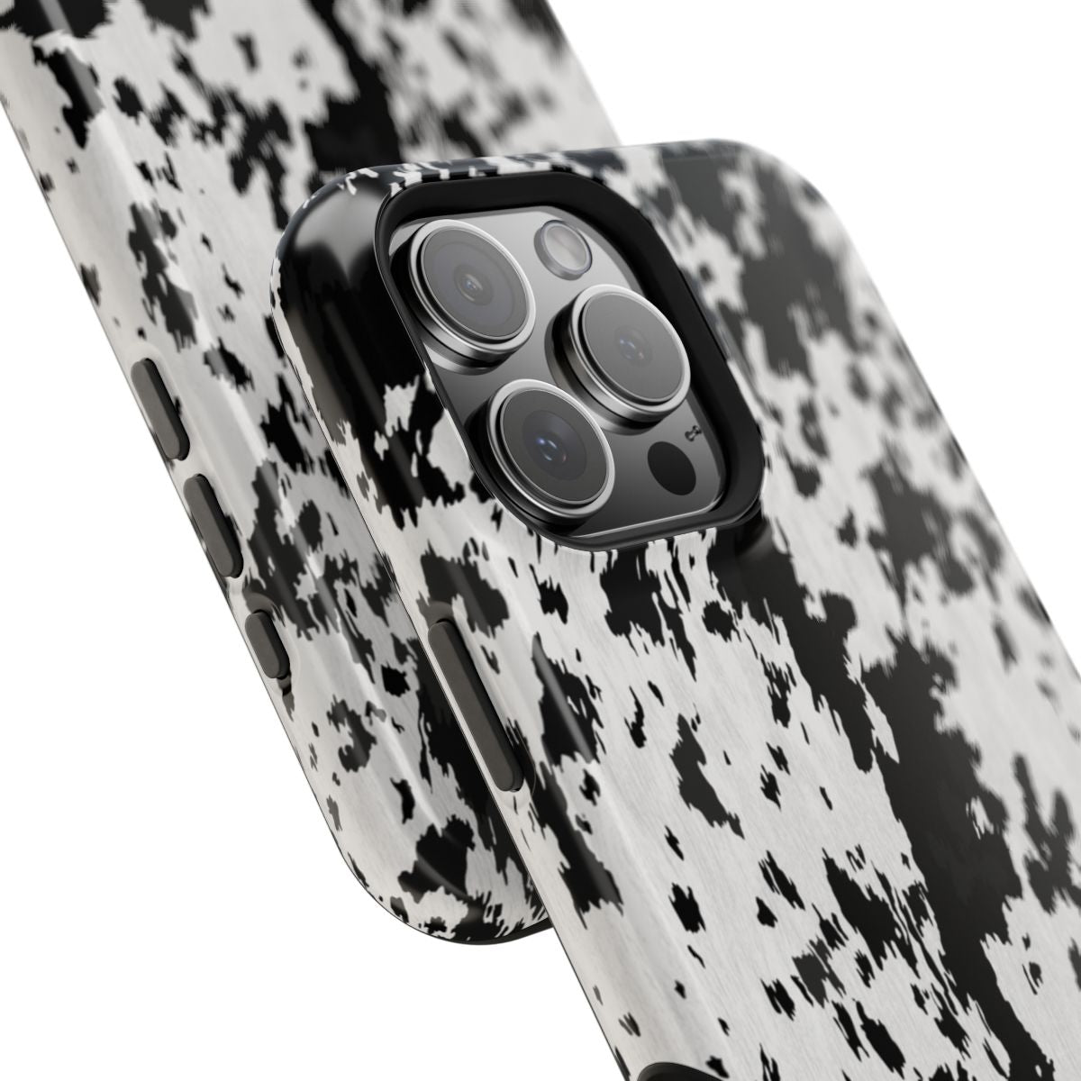 Western Cowhide Print Tough Magnetic Mobile Phone Case