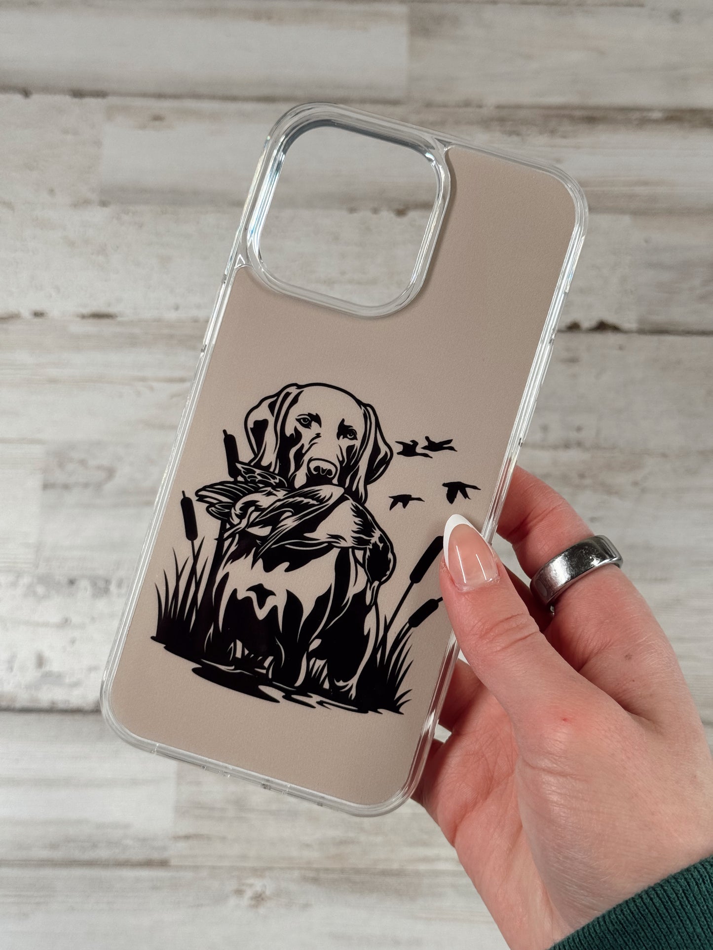Sand Duck Hunting Dog MagSafe Compatible Phone Case