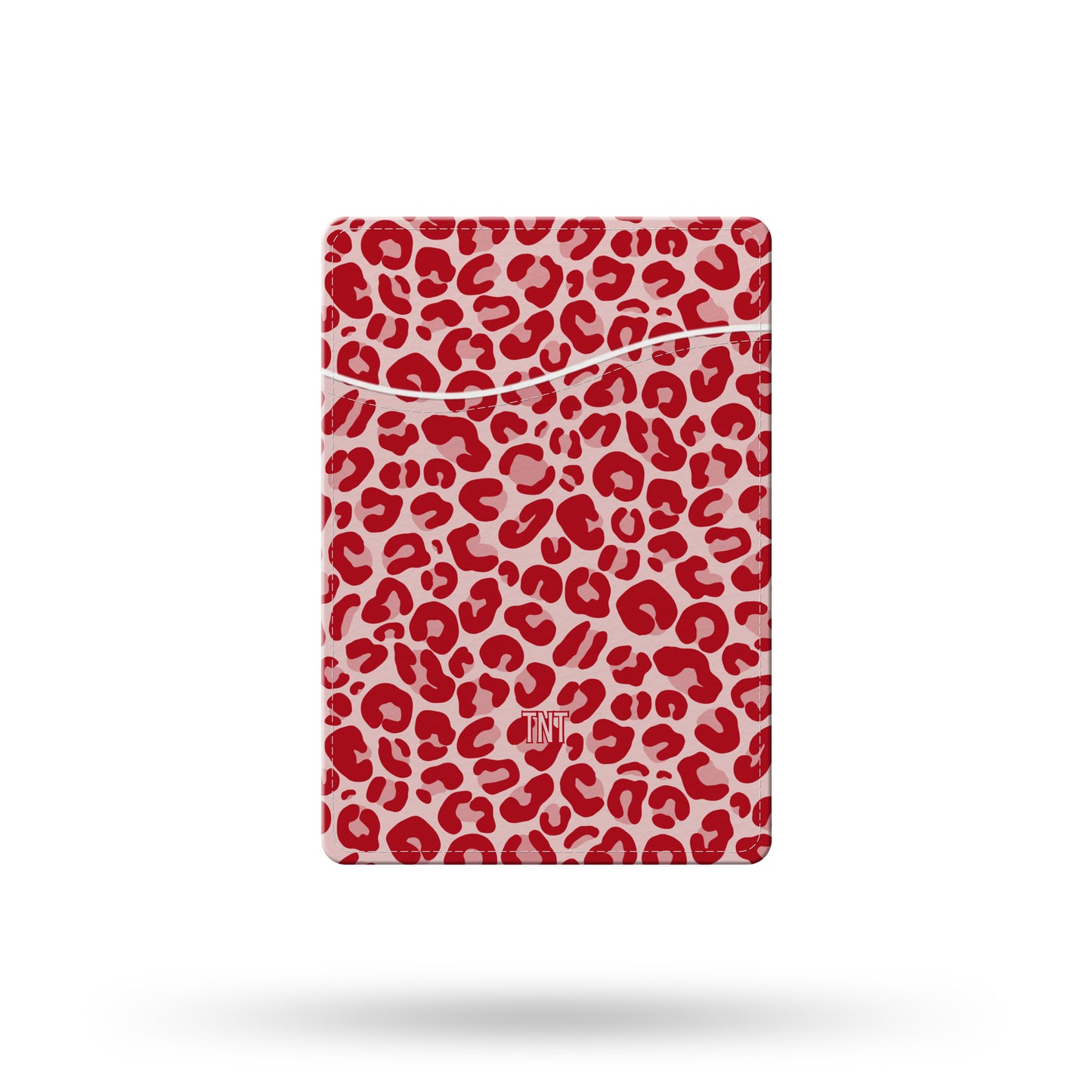 Red Leopard Print Wallet / Card Holder