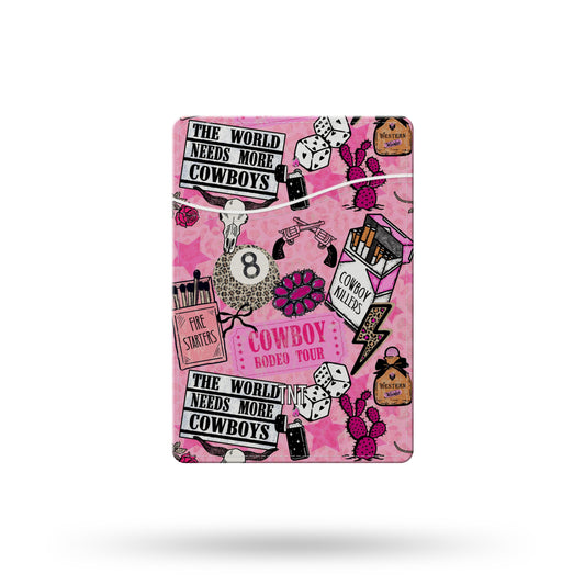 Pink Western Collage Wallet / Card Holder
