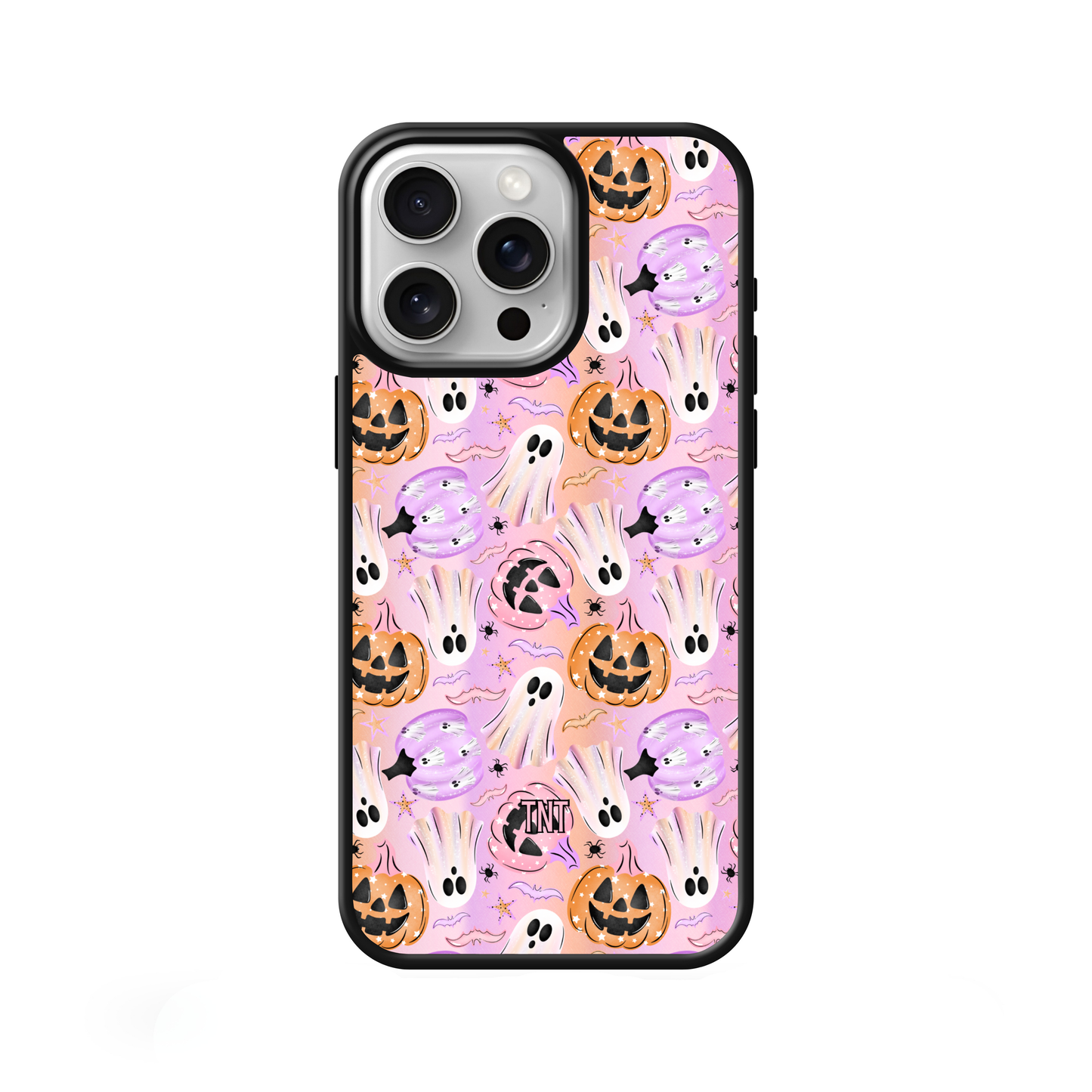 Pastel Pumpkins & Ghosts Fall Edge Phone Case