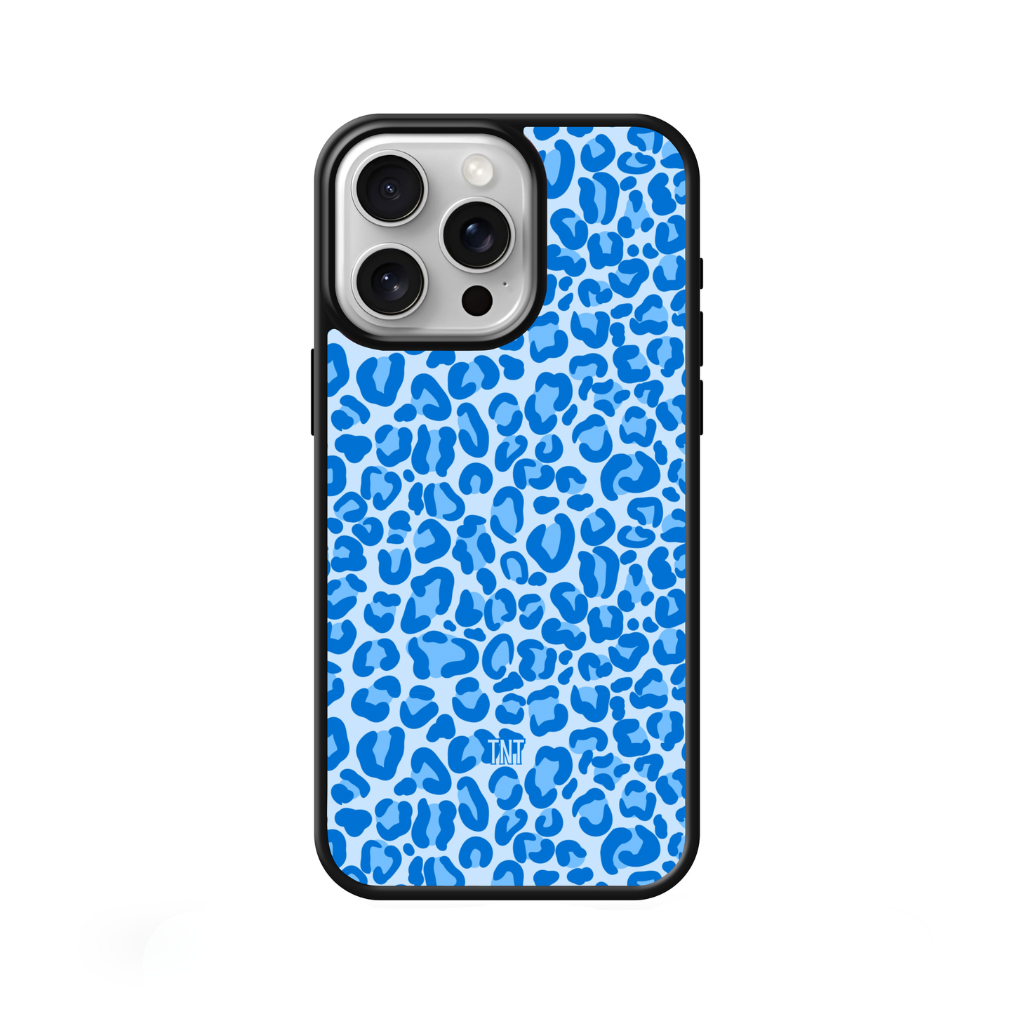 Blue Leopard Print Edge Phone Case