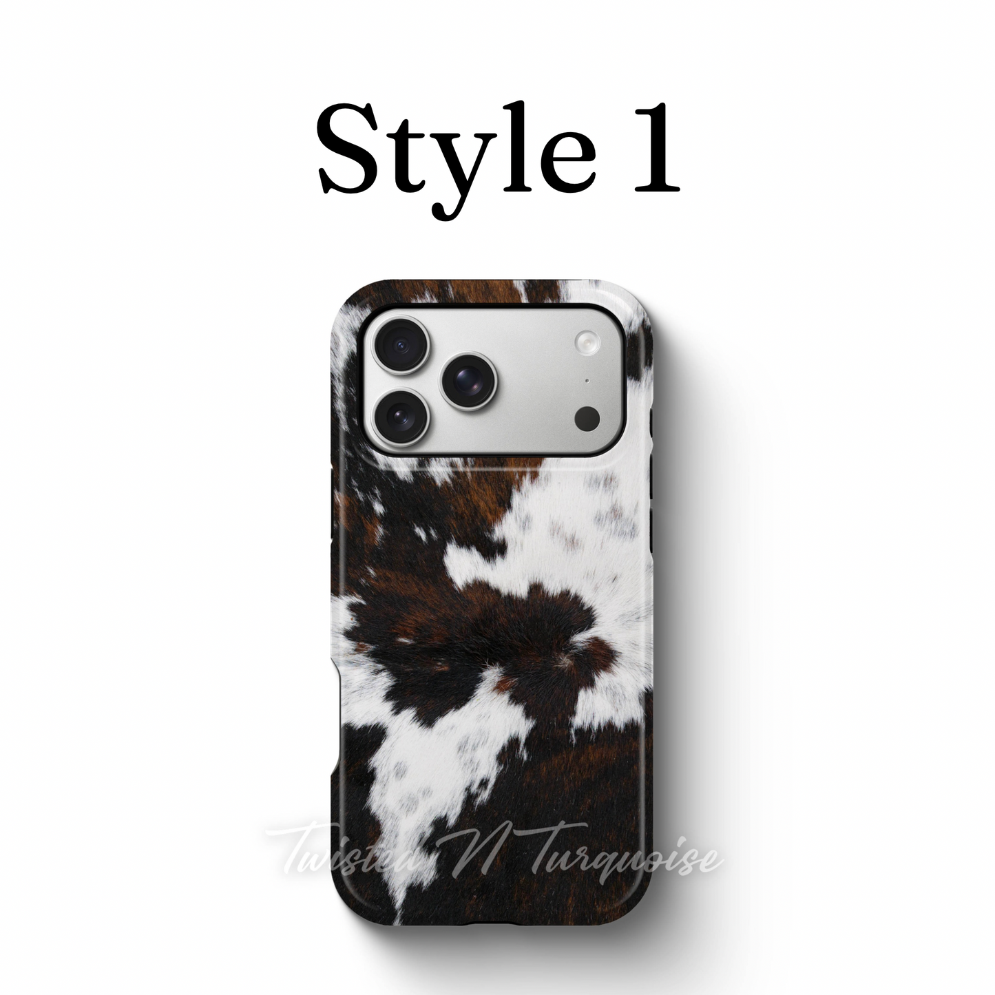 Faux Cowhide (NOT REAL) Tough Western Phone Case