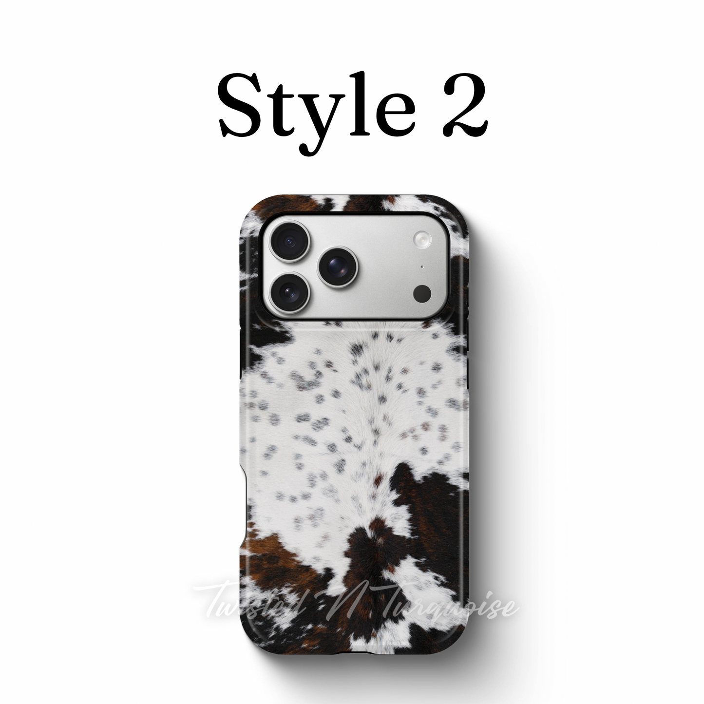 Faux Cowhide (NOT REAL) Tough Western Phone Case