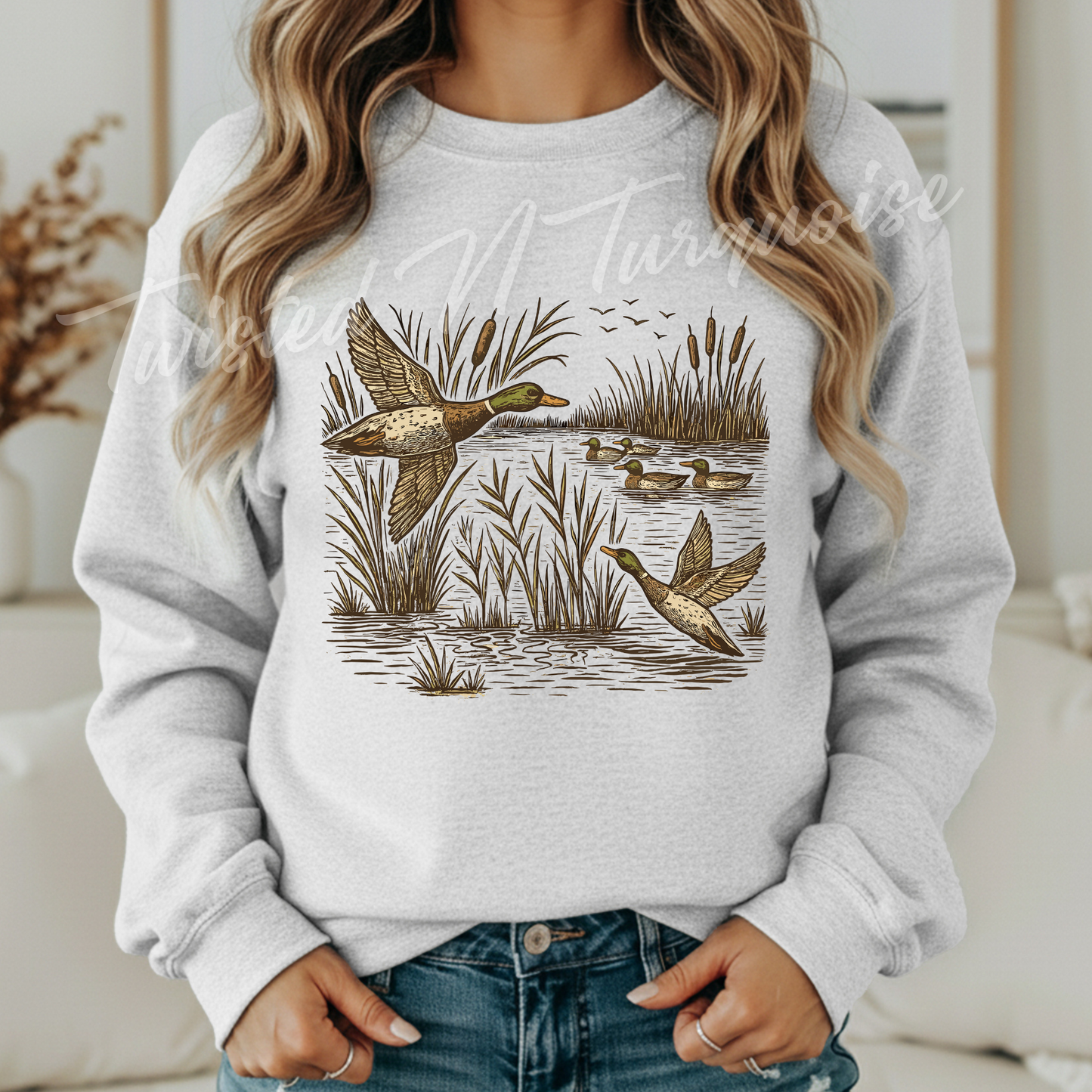 Duck Pond Hunting Outdoors Sweatshirt
