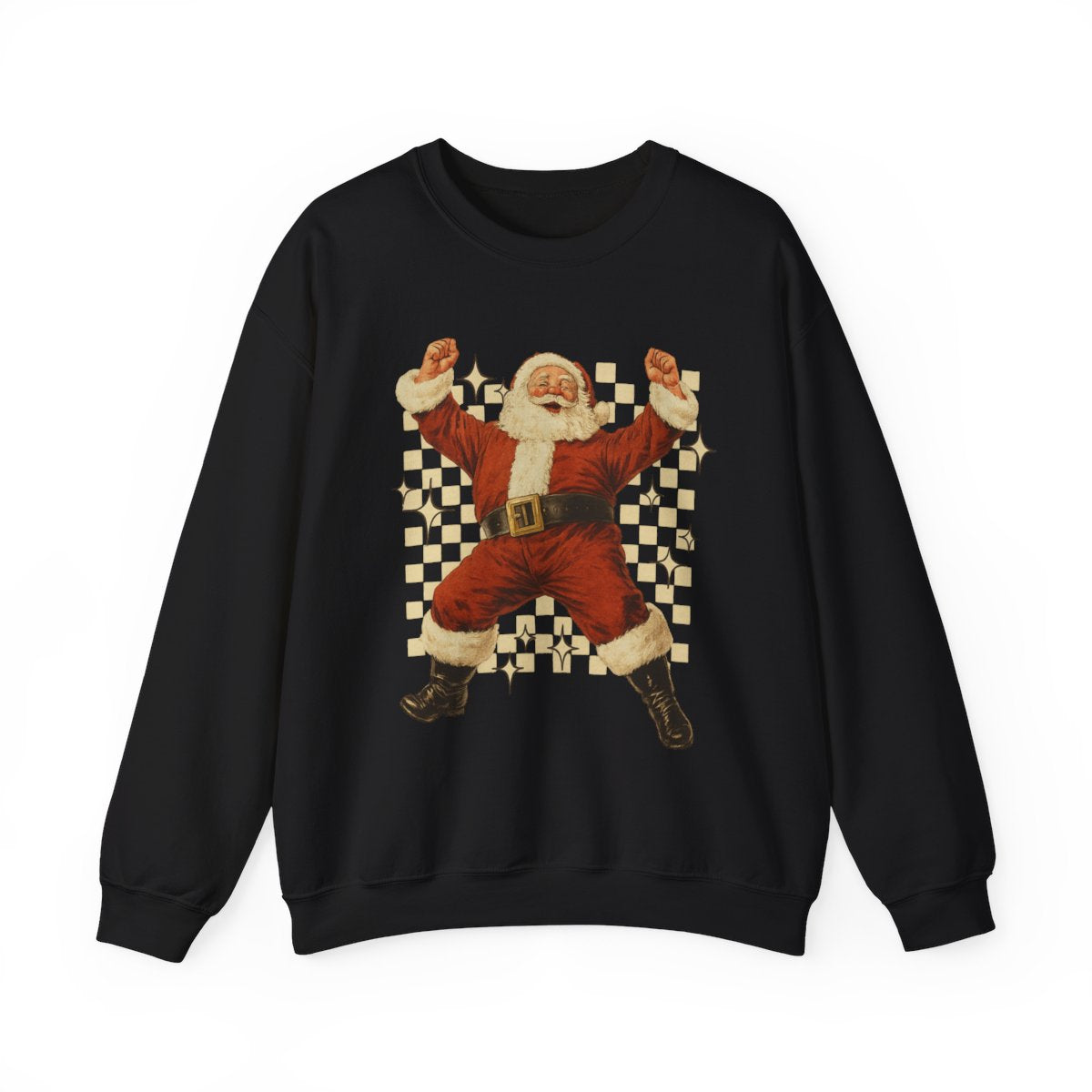 Checkered Santa Sweatshirt