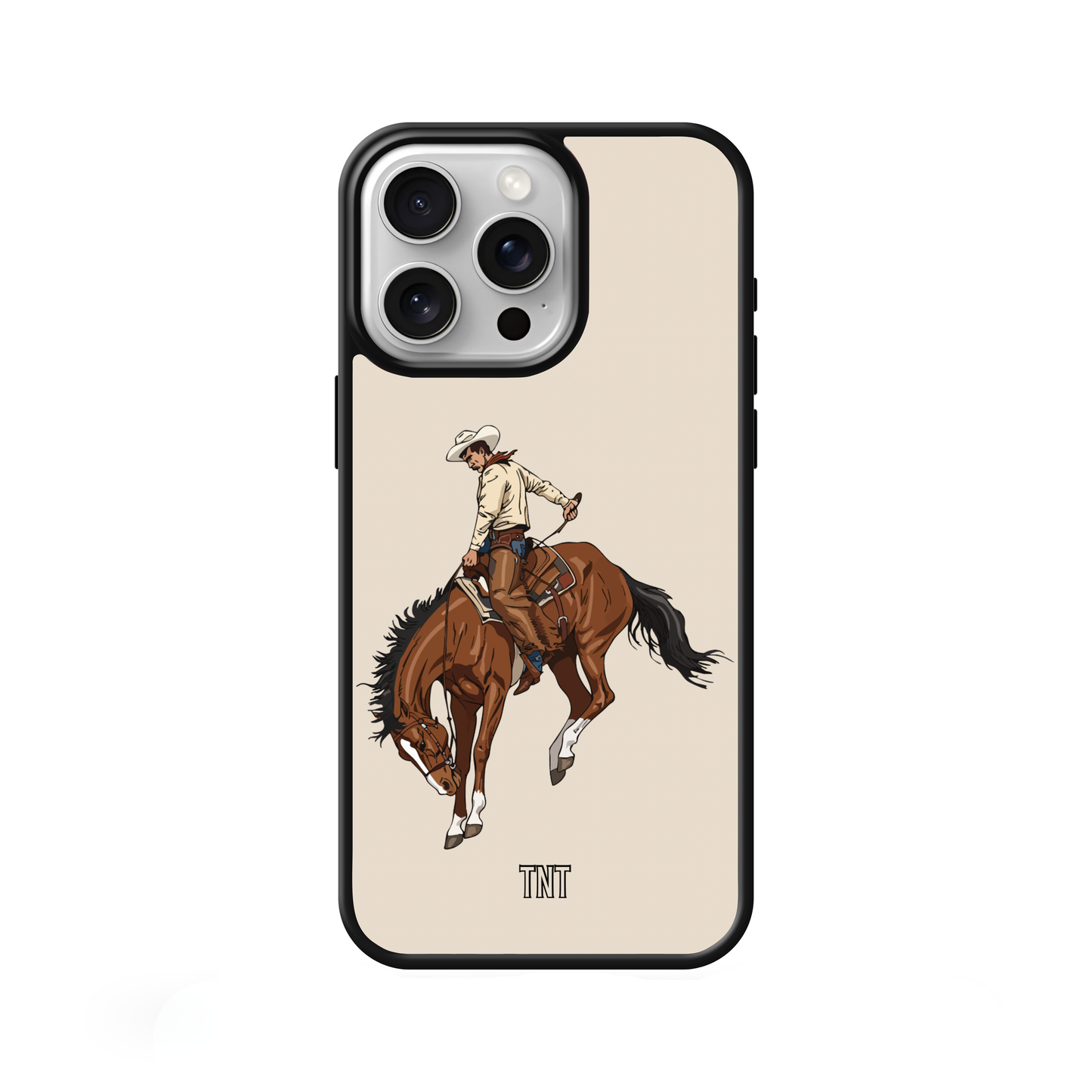 Sand Bronc Rider Cowboy Western Edge Phone Case