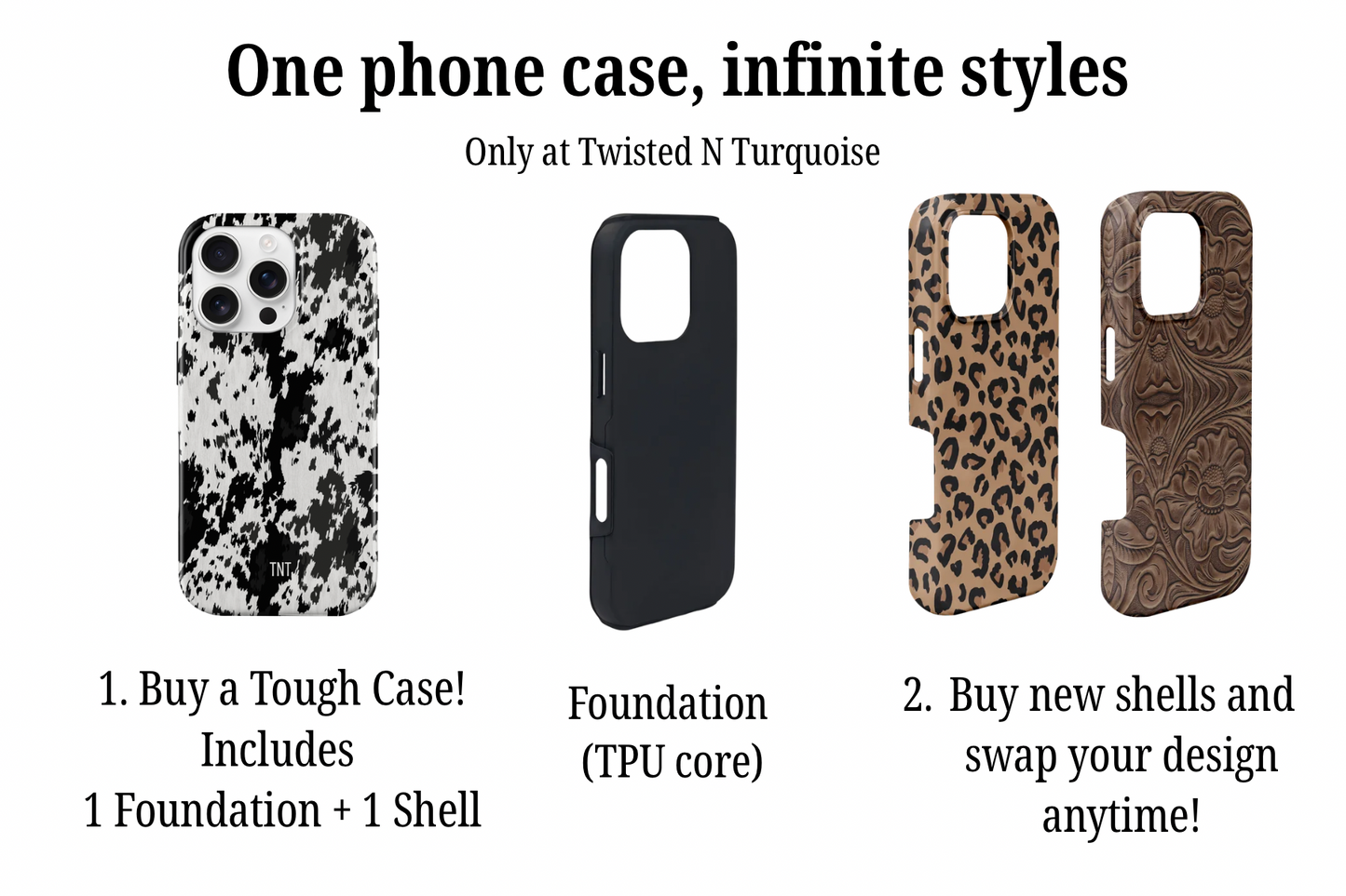 Turquoise Pig Show Animal Checkered Tough MagSafe Phone Case