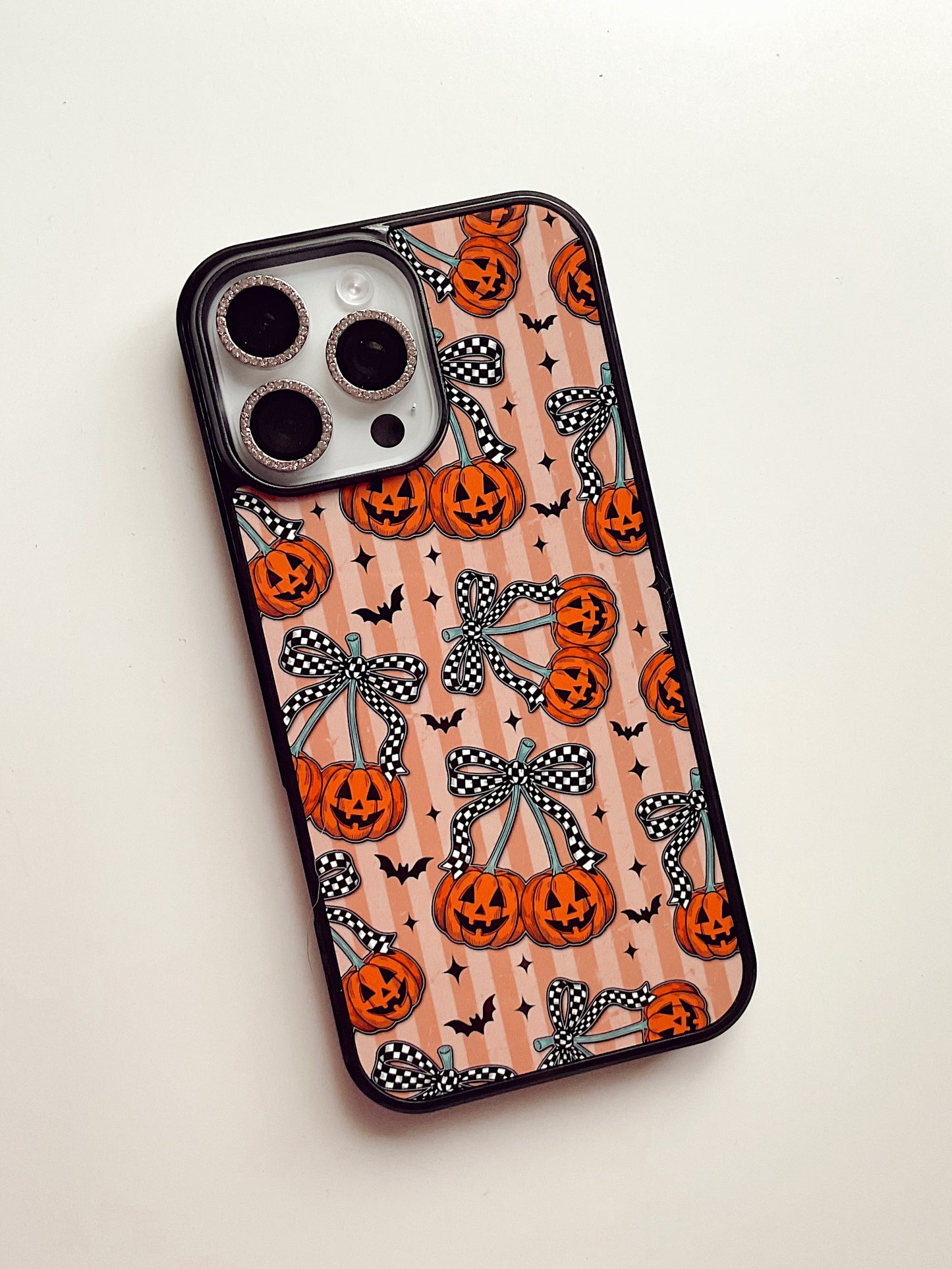 Trendy Pumpkin Cherries Halloween Phone Case