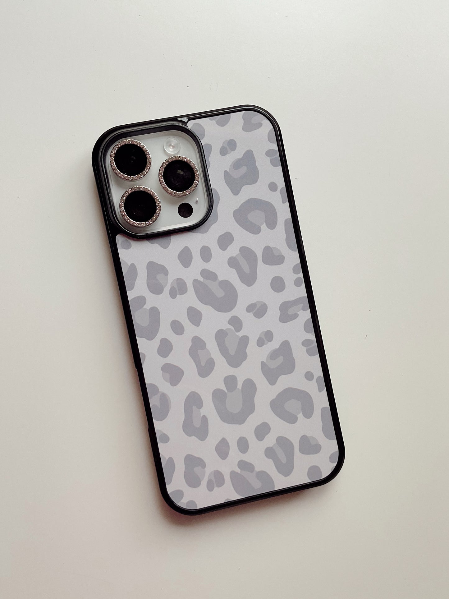 Grey Cheetah Print Phone Case