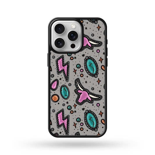 Pink Punchy Longhorn MagSafe Compatible Phone Case