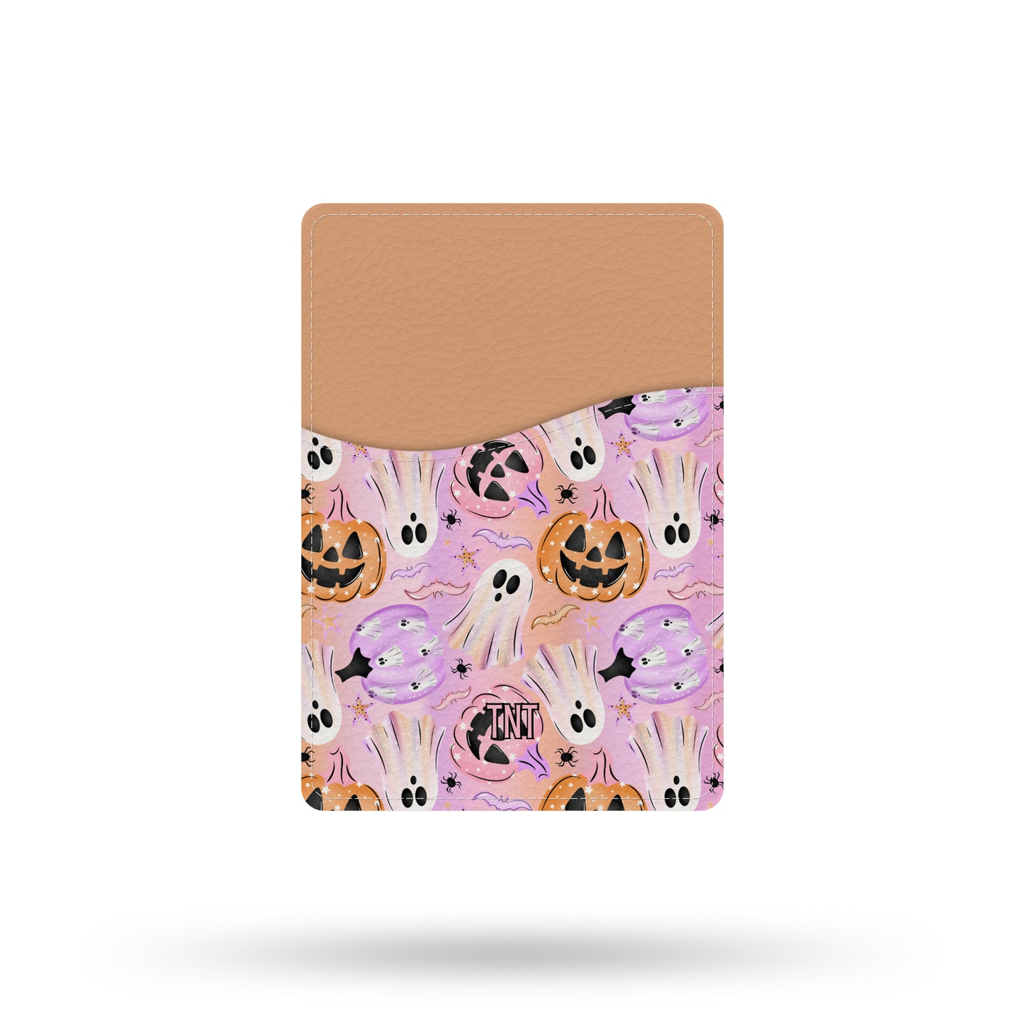 Pastel Pumpkins & Ghosts Fall Halloween Wallet / Card Holder