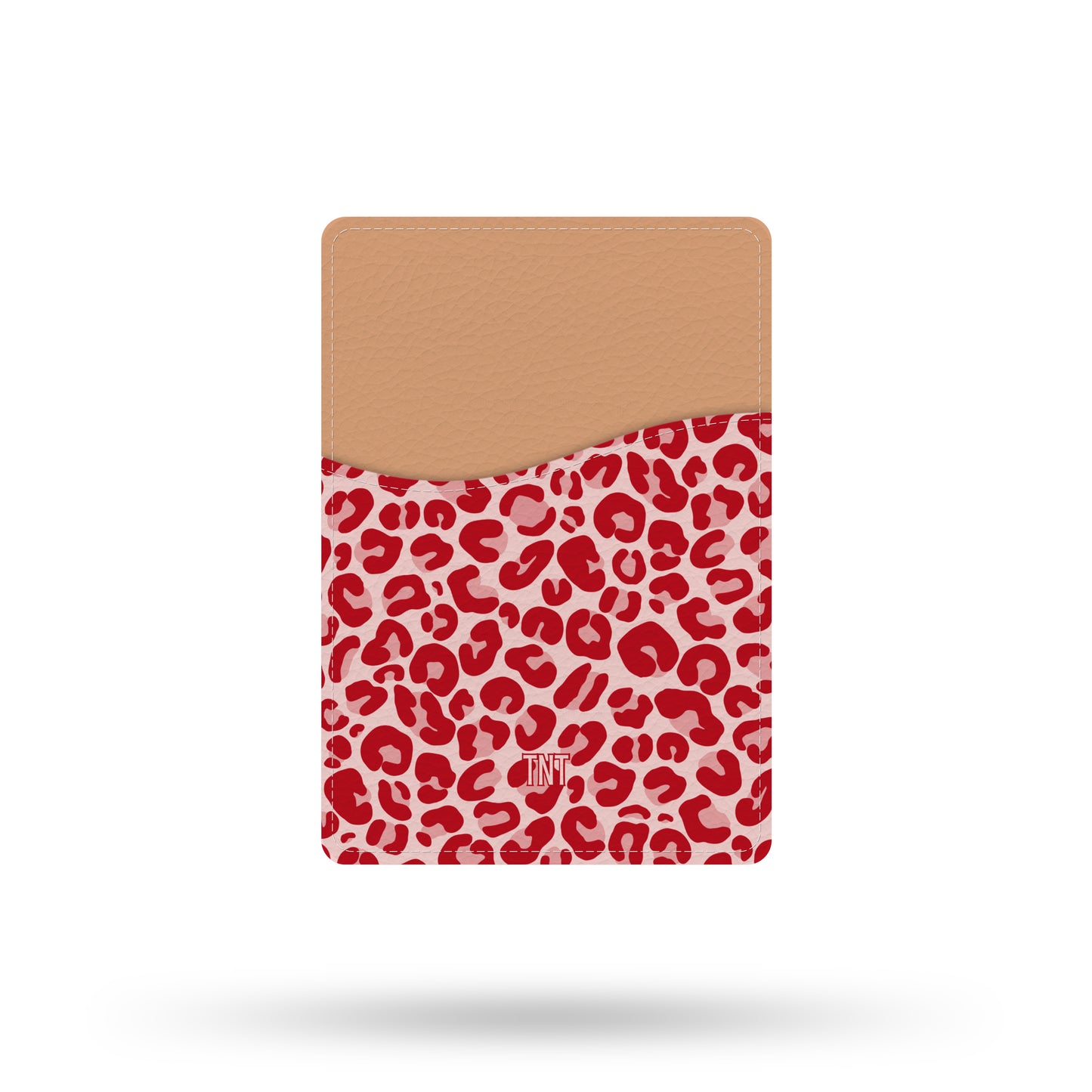 Red Leopard Print Wallet / Card Holder