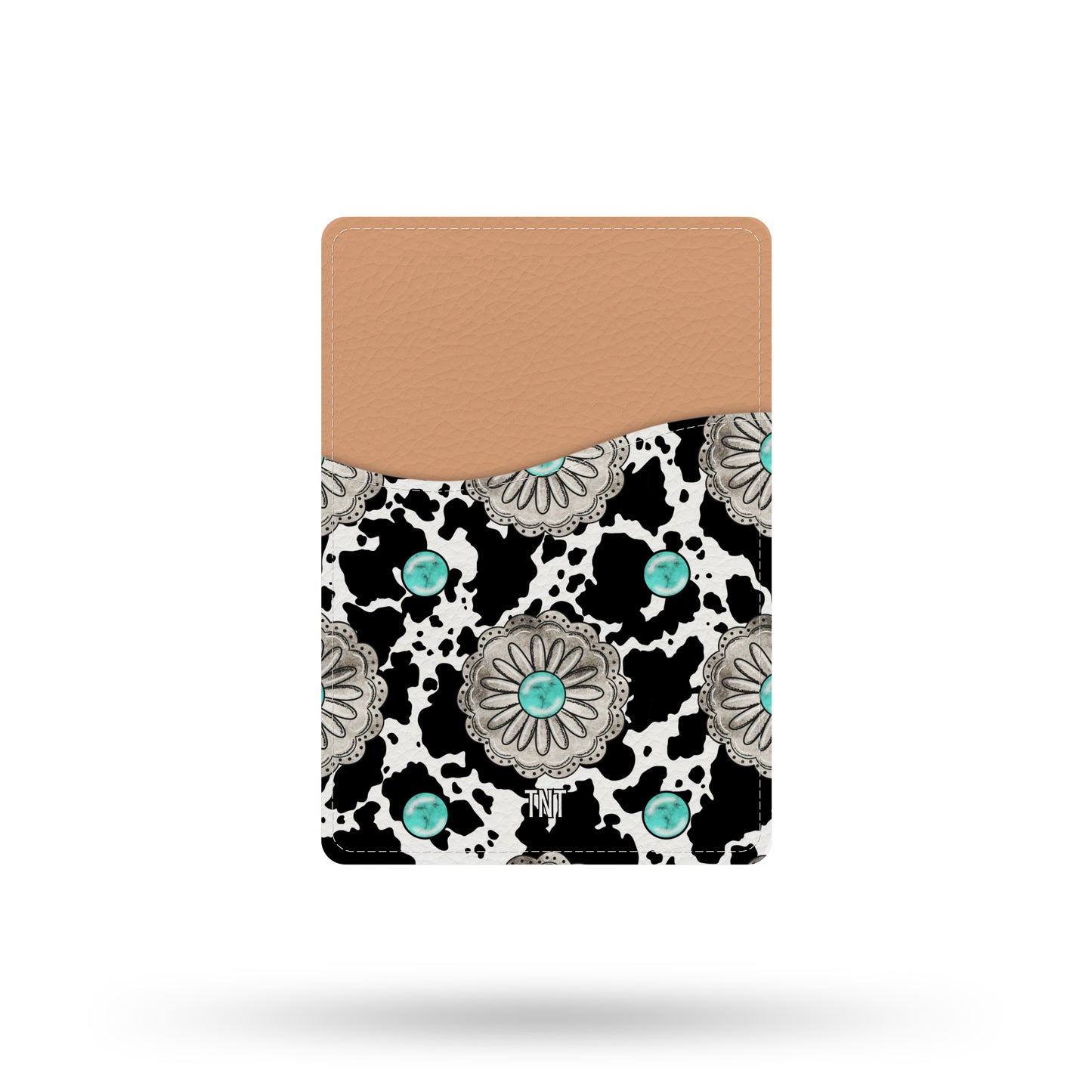 Cowprint Concho Turquoise Wallet / Card Holder