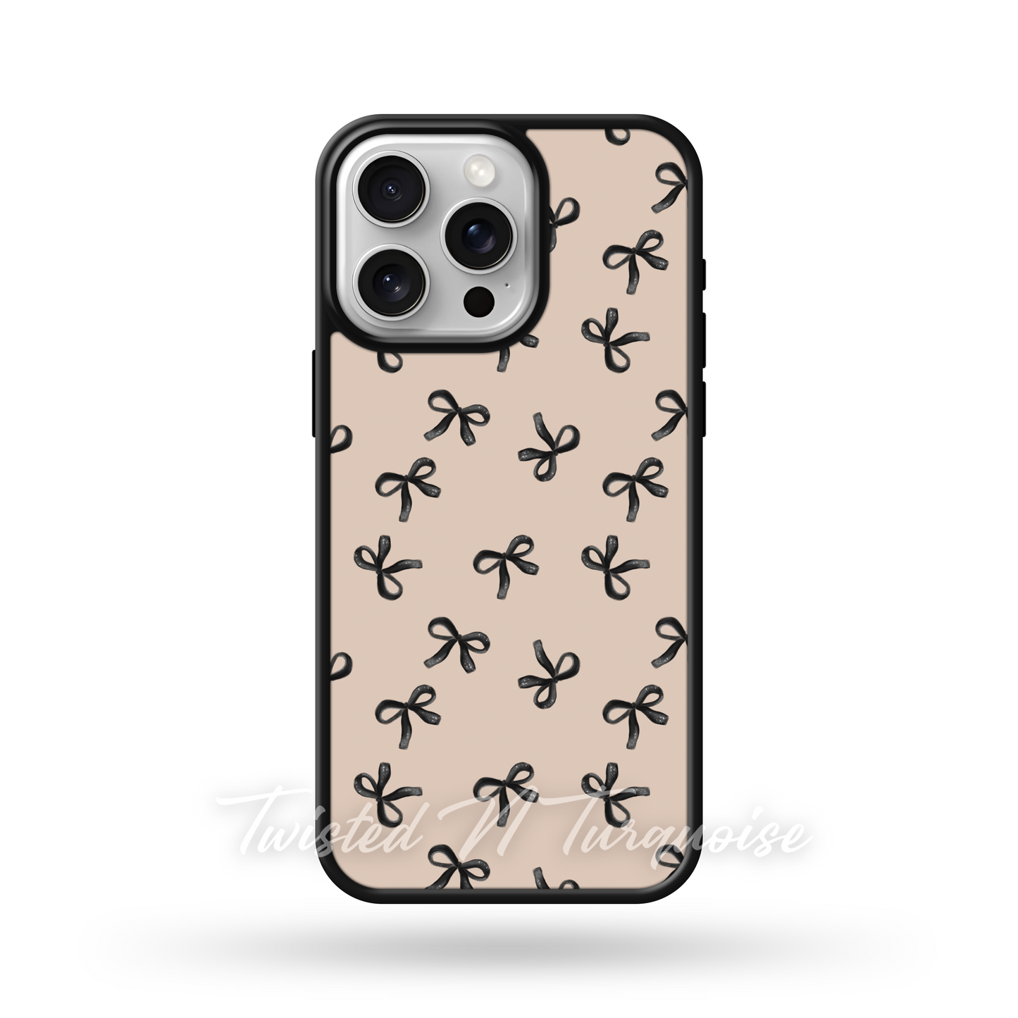Black Bows New Years Edge Phone Case