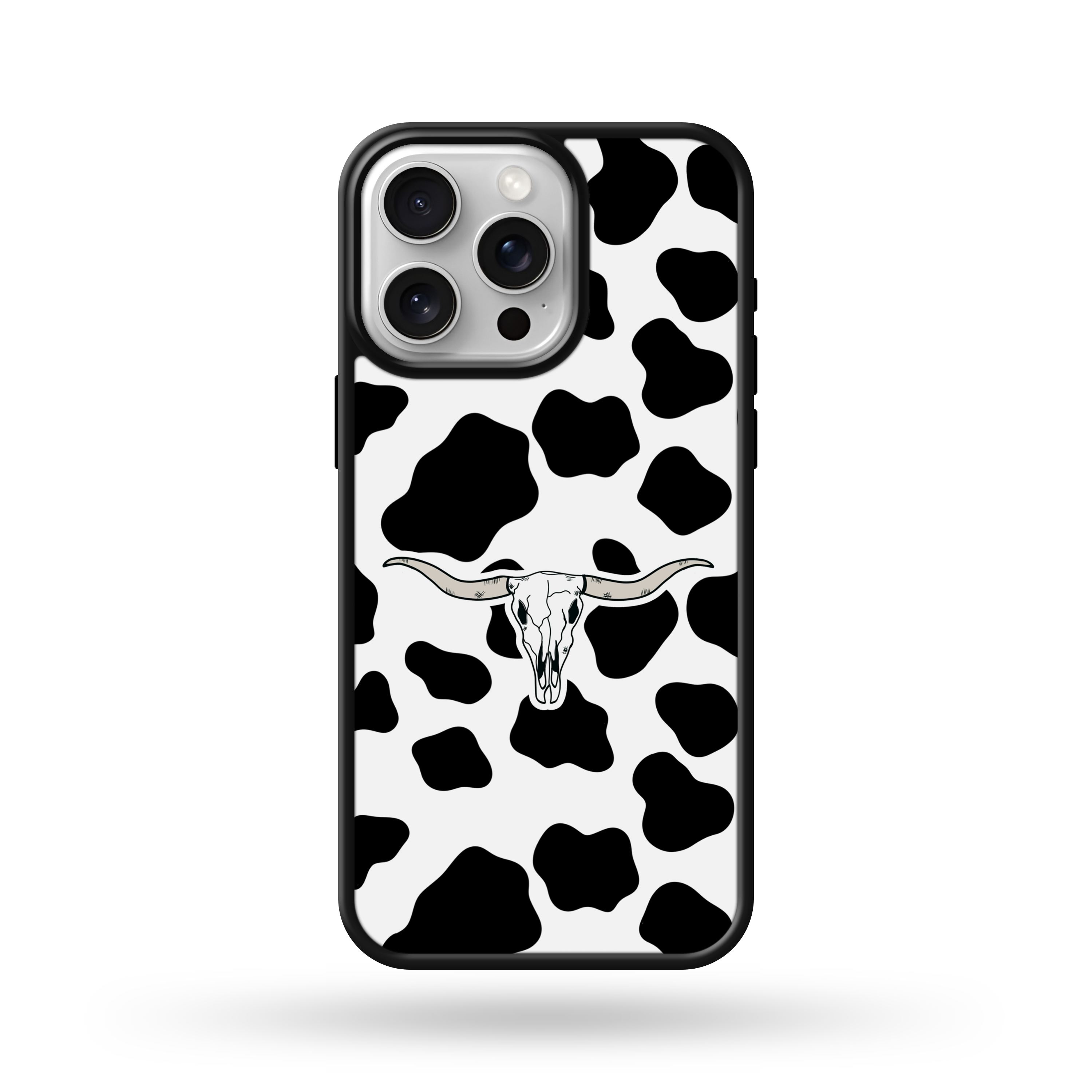 Bull Case Black Cowprint Bull Western MagSafe Compatible Phone Case ...