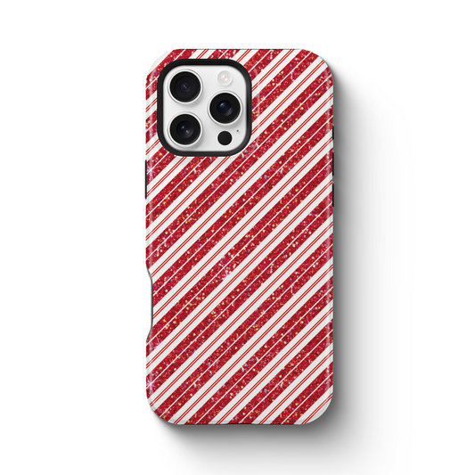 Candy Cane Glitter Phone Case