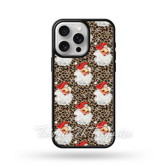 Cheetah Santa V2 Christmas Edge Phone Case