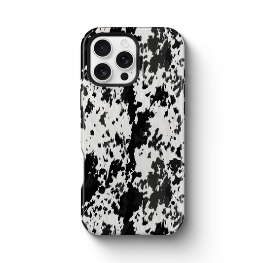 Western Cowhide Print Tough Magnetic Mobile Phone Case