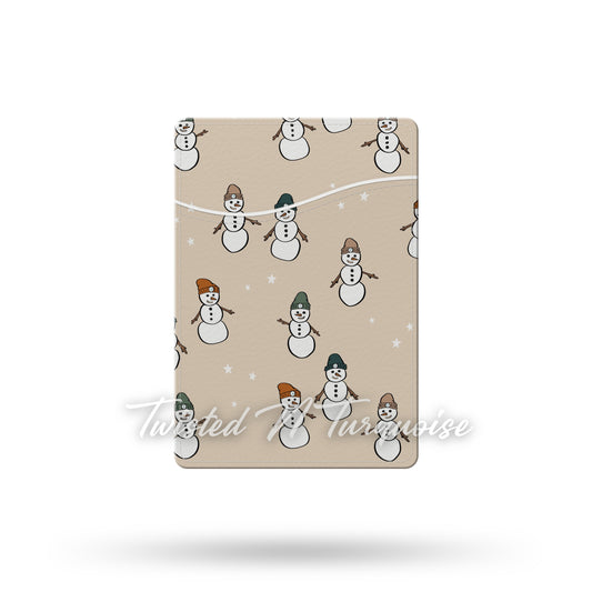 Cozy Snowman Phone Wallet / Card Holder