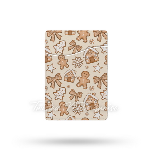 Gingerbread Phone Wallet / Card Holder