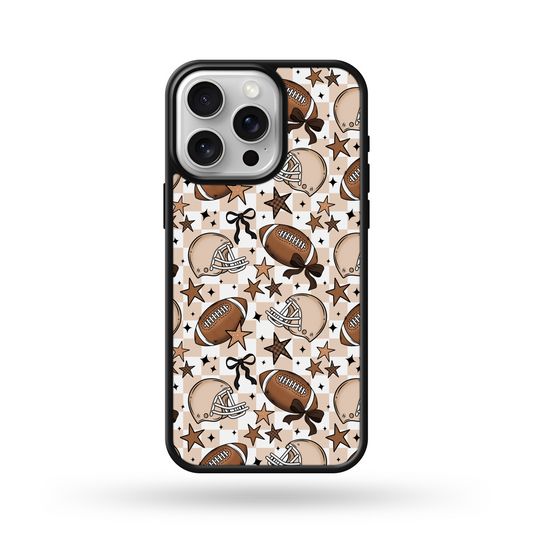 Girly Football Checkered Phone Case