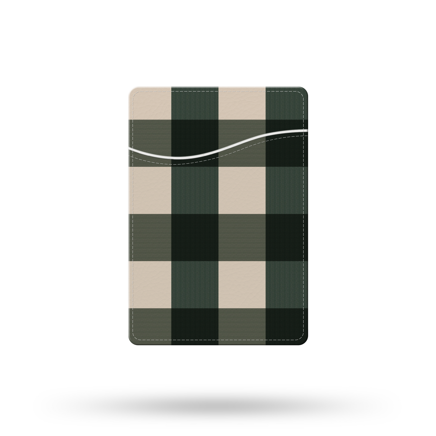 Green Christmas Plaid Phone Wallet