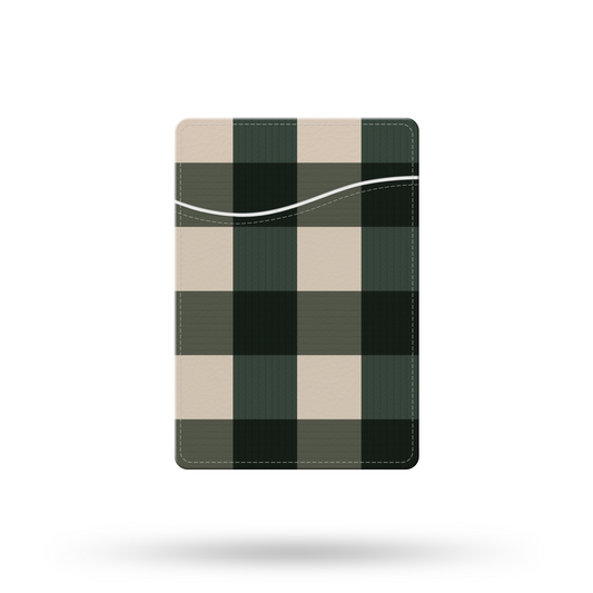 Green Christmas Plaid Phone Wallet