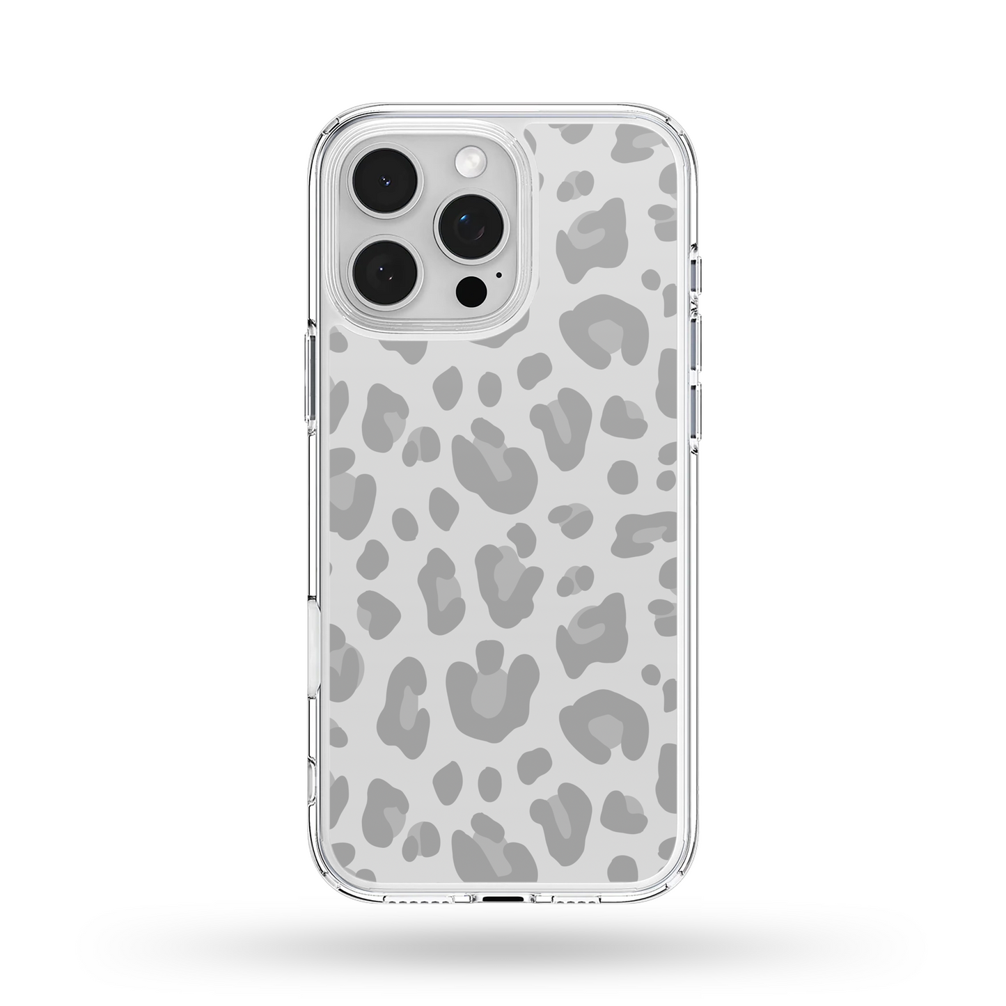 Grey Cheetah Print Phone Case